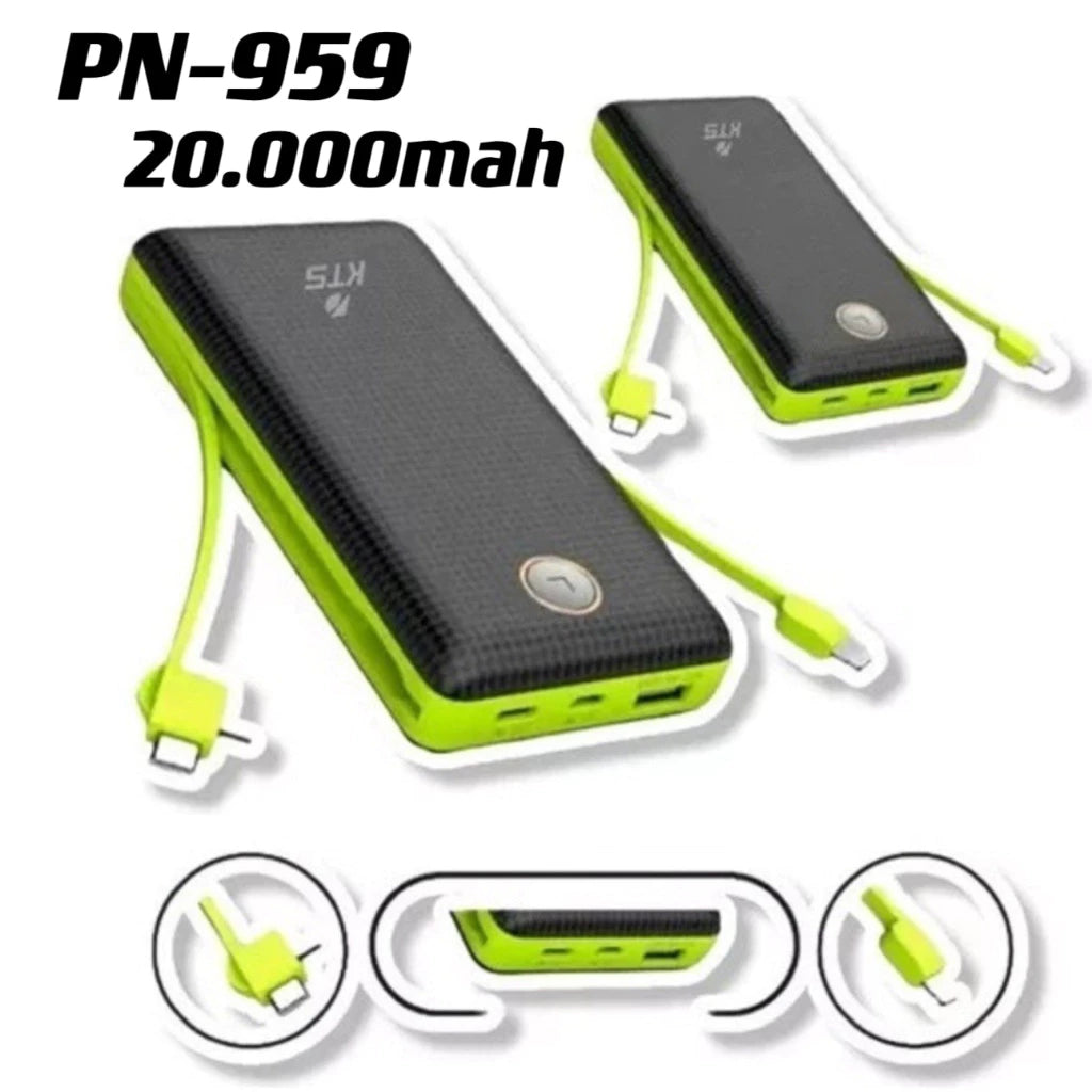 Carregador Portátil Bateria Power Bank 20000mah PN-959