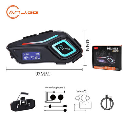 Fone De Ouvido Bluetooth Para Capacete De Moto Áudio Hi-fi L