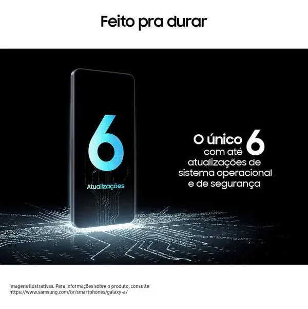 Celular Samsung Galaxy A17 Com Ia, 256gb, 8gb Ram, Câm De 50mp, Tela De 6.7 , Nfc, Ip54 - Azul