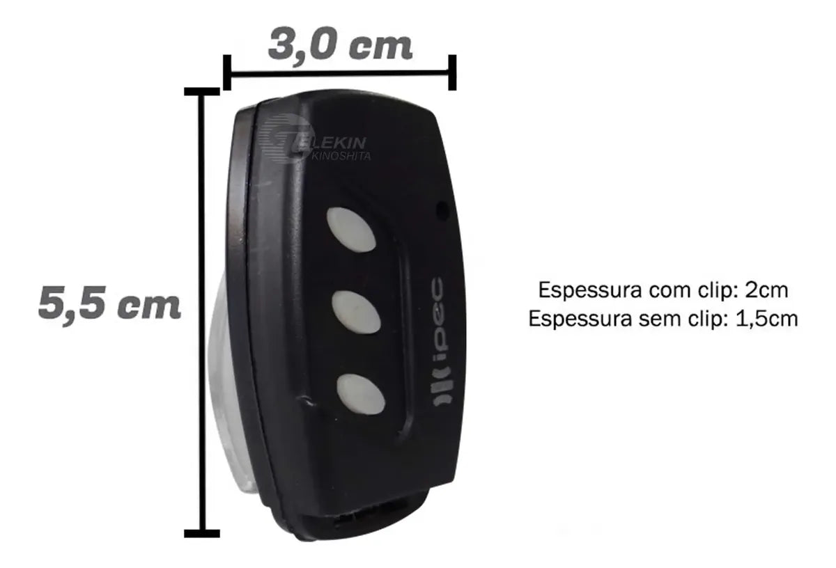 3 Controle Alarme Motor Portão Eletrônico Garen Rcg Ppa Seg