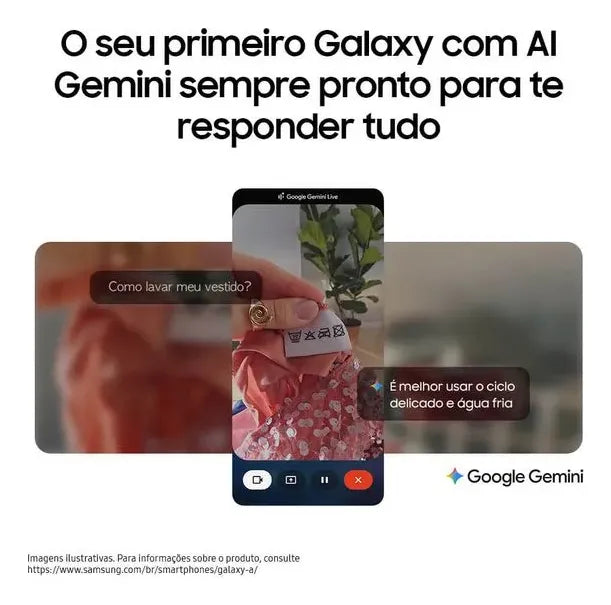 Celular Samsung Galaxy A17 Com Ia, 256gb, 8gb Ram, Câm De 50mp, Tela De 6.7 , Nfc, Ip54 - Azul