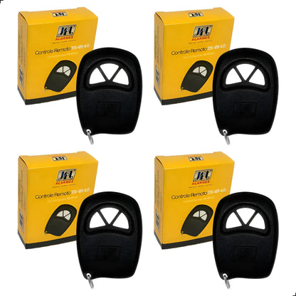 Kit 4x Controle Remoto Jfl 3 Teclas Tx-4r 4.0 433 Mhz