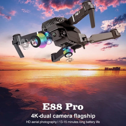 Drohne E88 Dual-Kamera 4K mit 1 Akku WI-FI SCHWARZ NEU