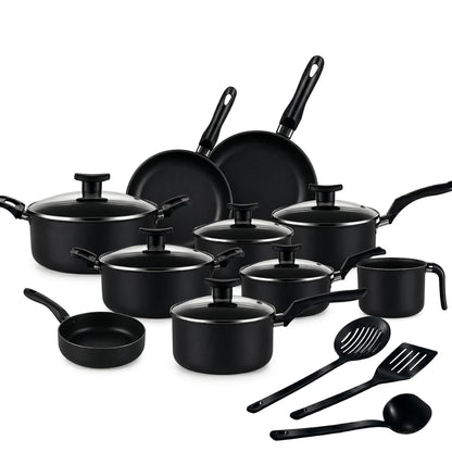 Jogo Panelas 13 Peças Antiaderente Conjunto Kit Frigideira Caçarola Fervedor Cozinha Completa