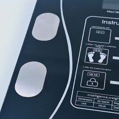Balança Inteligente Corporal com Bioimpedância e Bluetooth | App Grátis | Suporta até 180kg