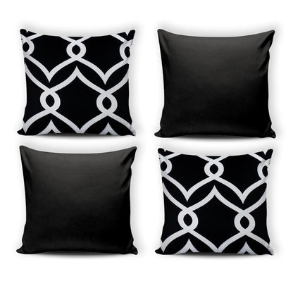 Kit 04 Almofadas 45x45 Decorativa Varios Modelos Com e Sem Enchimento