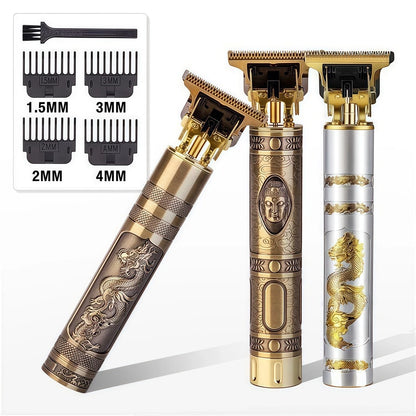 Máquina de Cortar Cabelo e Barba Masculina, Barbeador Elétrico e Aparador Profissional