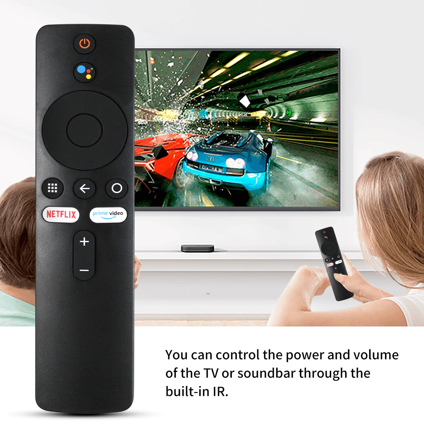 icon arrow left boldicon arrow right bold Xiaomi Mi TV Stick/Mi Box 4S 4K Controle Remoto de Voz Bluetooth
